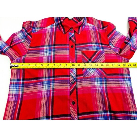 Orvis Classic Collection Size Small Womens Red Plaid Flannel Logo Tag Shirt - Picture 3 of 11